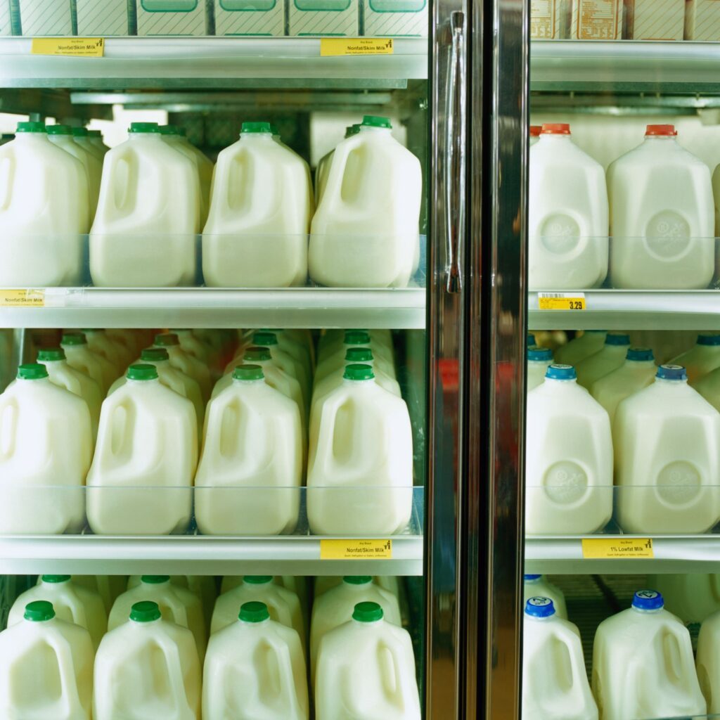 Milk at store